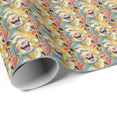 Smeltend Geluk – Ijsje Pop Art Explosie Cadeaupapier (Rol Hoek)