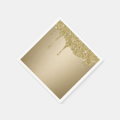 Smeltend Goud Glitter Servet (Hoek)