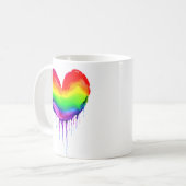 Smeltend hart | Liefde is Liefde LGBTQIA+ Koffiemok (Voorkant links)