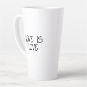 Smeltend hart | Liefde is Liefde LGBTQIA+ Latte Mok (Linkerhoek)