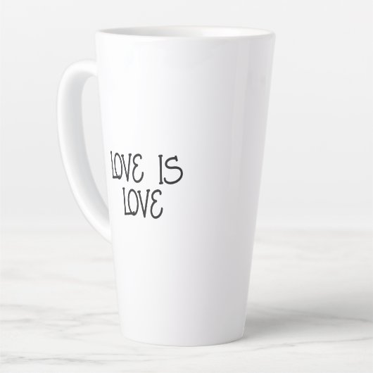 Smeltend hart | Liefde is Liefde LGBTQIA+ Latte Mok (Linkerhoek)