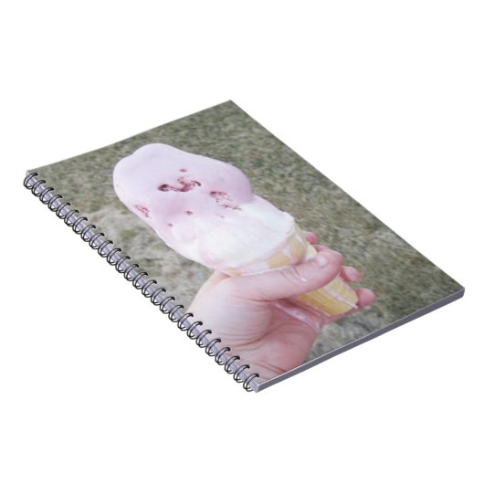 Smeltend ijs in Hand Notitieboek (Rechterzijde)