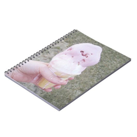 Smeltend ijs in Hand Notitieboek (Linkerzijde)