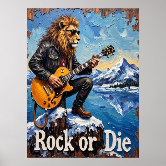 Smeltend ijs, vurige riffs poster (Voorkant)