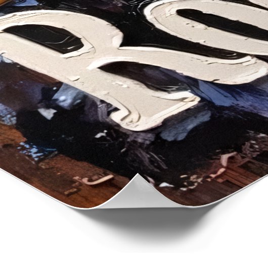 Smeltend ijs, vurige riffs poster (Hoek)