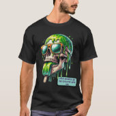 Smeltend Skull Ice Cream Graphic T-shirt – Edgy St (Voorkant)