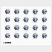 Smeltende Aarde Ronde Sticker (Vel)