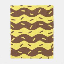 Smeltende Banaan Ijs Kom Fleece Deken