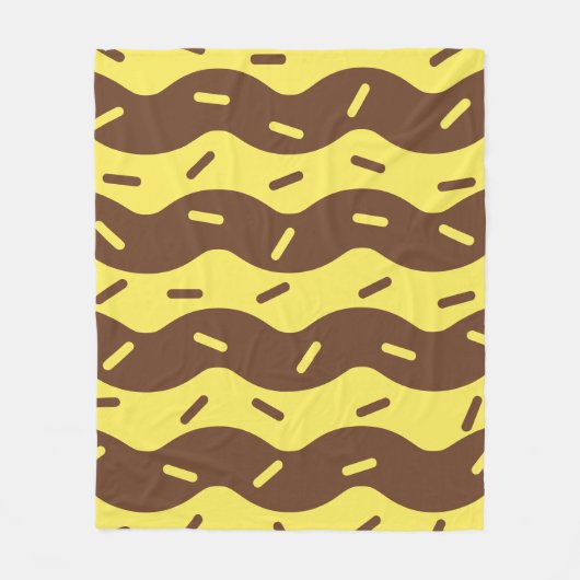 Smeltende Banaan Ijs Kom Fleece Deken (Voorkant)