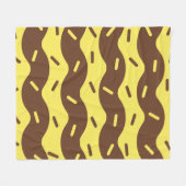Smeltende Banaan Ijs Kom Fleece Deken (Voorkant (Horizontaal))
