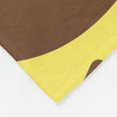 Smeltende Banaan Ijs Kom Fleece Deken (Hoek)