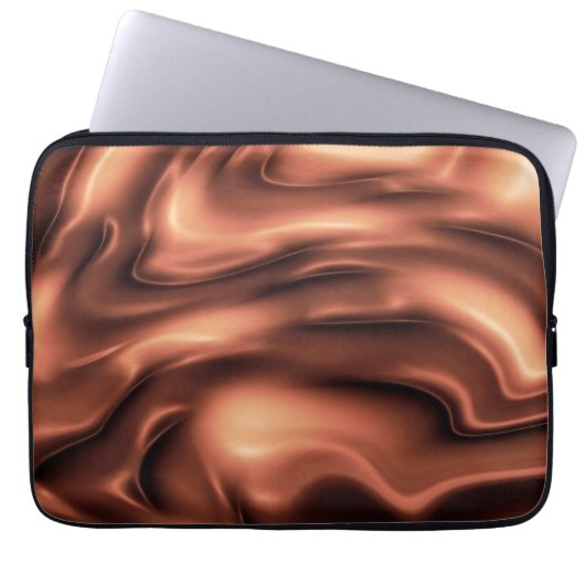 Smeltende chocolade laptop sleeve (Voorkant)