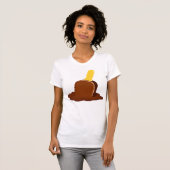 Smeltende chocolade Popsicle Stick T-shirt (Voorkant volledig)