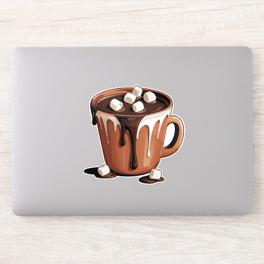 Smeltende chocolade vulkaan fantasie sticker (Computer)