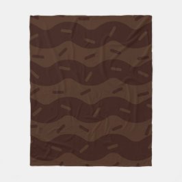 Smeltende Donkere Chocolade Ijs Fleece Deken