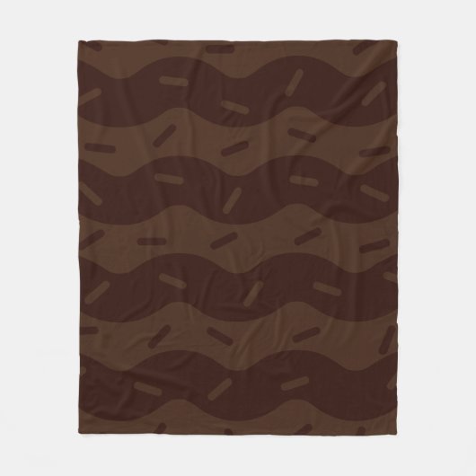 Smeltende Donkere Chocolade Ijs Fleece Deken (Voorkant)