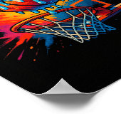 Smeltende Donut Schets Grappig Slam Dunk Design Poster (Hoek)