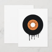 Smeltende druipende vinyl Lp Record (Voorkant / Achterkant)