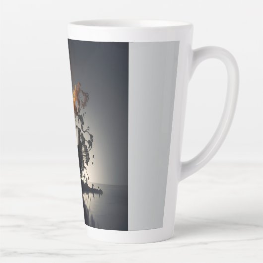 smeltende flamencodanser latte mok (Rechts)