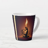 smeltende flamencodanser latte mok (Rechterhoek)