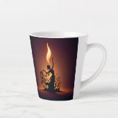 smeltende flamencodanser latte mok (Rechts)