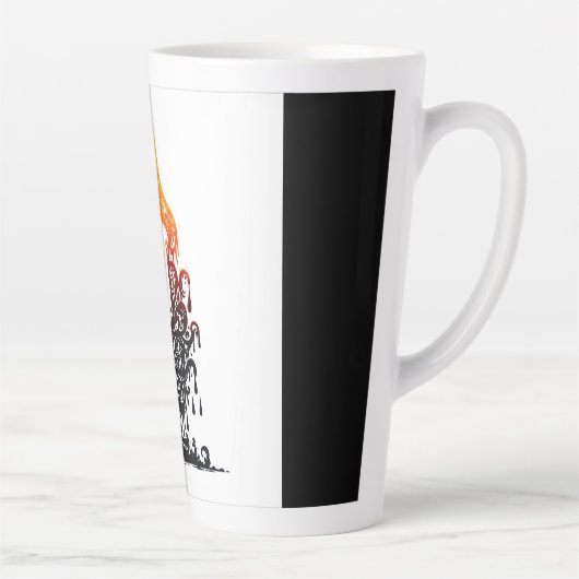 smeltende flamencodanser latte mok (Rechts)