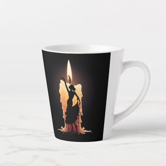 smeltende flamencodanser latte mok (Rechts)