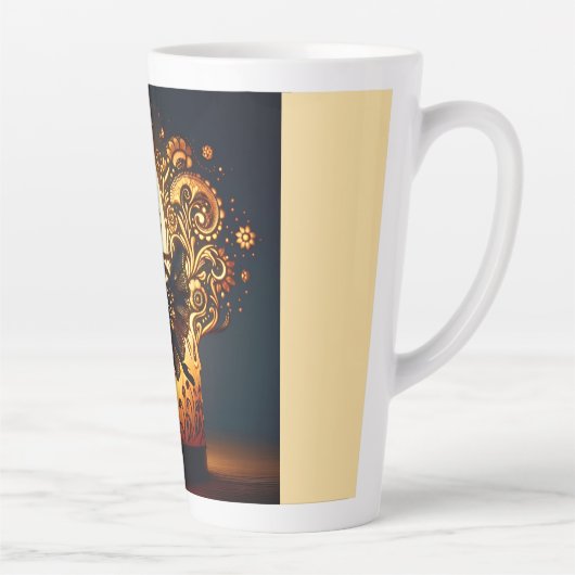 smeltende flamencodanser latte mok (Rechts)