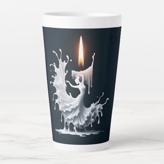 smeltende flamencodanser latte mok (Voorkant)