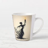 smeltende flamencodanser latte mok (Rechts)