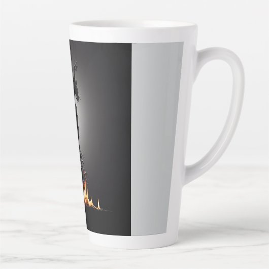 smeltende flamencodanser latte mok (Rechts)