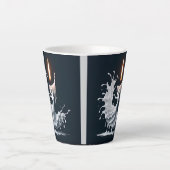 smeltende flamencodanser latte mok (Voorkant)