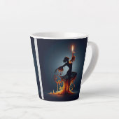 smeltende flamencodanser latte mok (Rechterhoek)