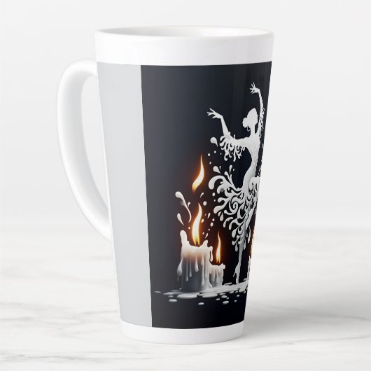 smeltende flamencodanser latte mok (Linkerhoek)