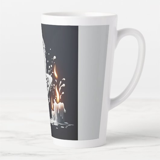 smeltende flamencodanser latte mok (Rechts)