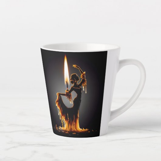 smeltende flamencodanser latte mok (Rechts)