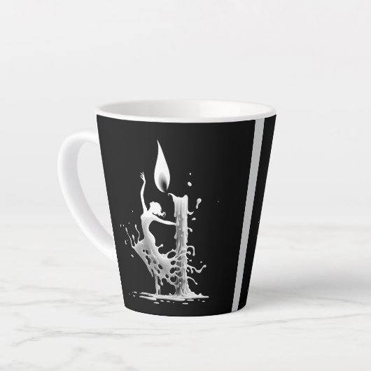 smeltende flamencodanser latte mok (Linkerhoek)