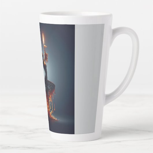 smeltende flamencodanser latte mok (Rechts)