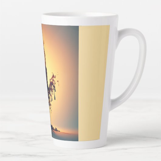 smeltende flamencodanser latte mok (Rechts)