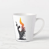 smeltende flamencodanser latte mok (Rechts)