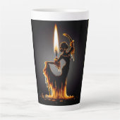 smeltende flamencodanser latte mok (Voorkant)