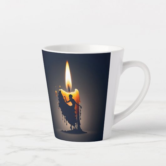 smeltende flamencodanser latte mok (Rechts)