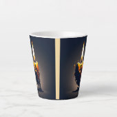 smeltende flamencodanser latte mok (Voorkant)