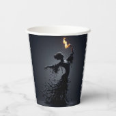 smeltende flamencodanser papieren bekers (Achterkant)