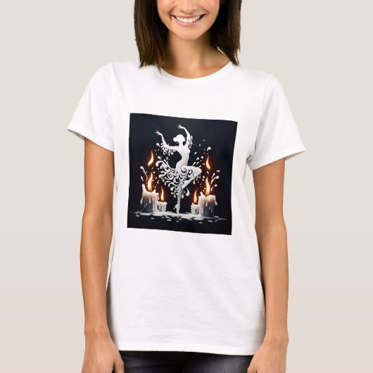 smeltende flamencodanser t-shirt (Voorkant)