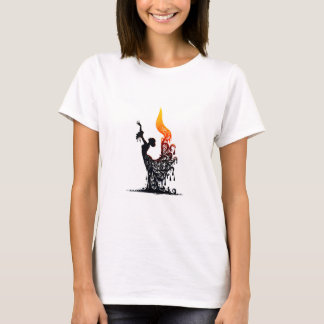 smeltende flamencodanser t-shirt