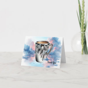 Smeltende gesmolten koffie bedankt