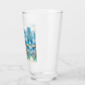 Smeltende Gletsjer Alcoholinkt Abstract Schilderen Glas (Links)