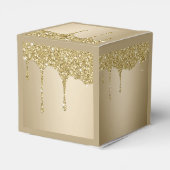 Smeltende gouden glitter bedankdoosjes (Achterkant)