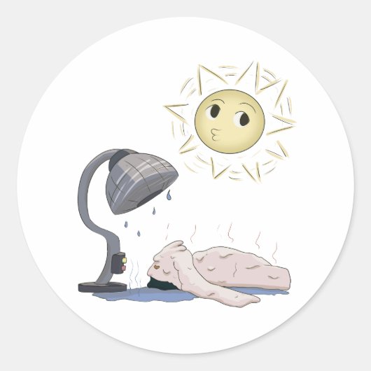 Smeltende Hac Ronde Sticker (Voorkant)